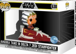 Star Wars: The Clone Wars - Ahsoka Tano in Delta-7B Jedi Starfighter Pop! Rides Vinyl Figure