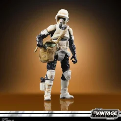 Star Wars: The Mandalorian - Speeder Bike with Scout Trooper & Grogu Vintage Collection Kenner 3.75