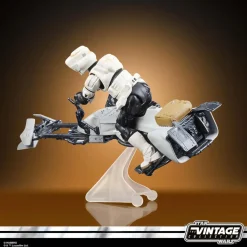 Star Wars: The Mandalorian - Speeder Bike with Scout Trooper & Grogu Vintage Collection Kenner 3.75