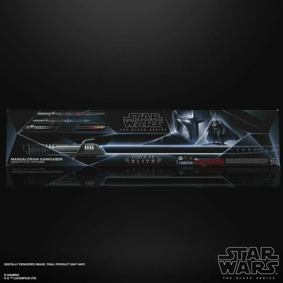 Star Wars: The Mandalorian - Darksaber Black Series Force FX Elite 1:1 Scale Life-Size Prop Replica