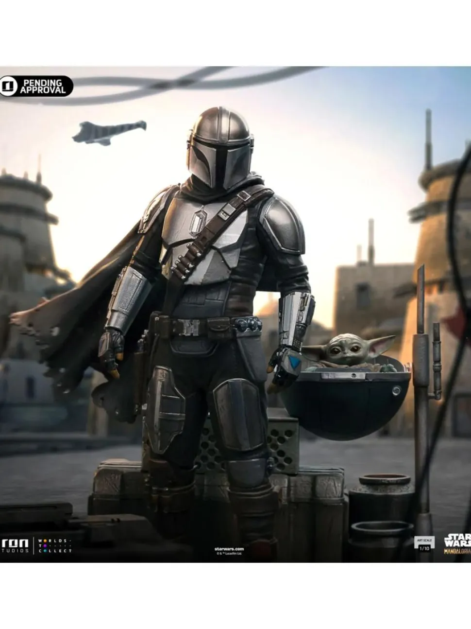 Star Wars: The Mandalorian - Din Djarin & Din Grogu 1/10th Scale Statue