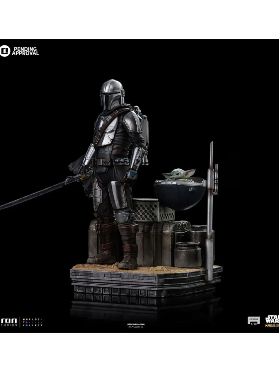 Star Wars: The Mandalorian - Din Djarin & Din Grogu 1/10th Scale Statue