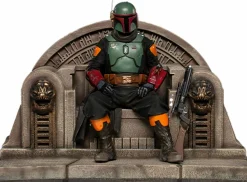 Star Wars: The Mandalorian - Boba Fett on Throne Deluxe 1/10th Scale Statue