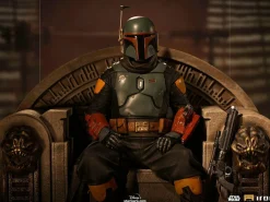 Star Wars: The Mandalorian - Boba Fett on Throne Deluxe 1/10th Scale Statue