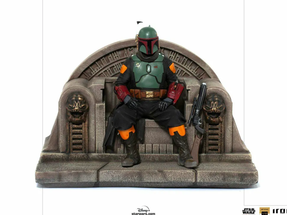 Star Wars: The Mandalorian - Boba Fett on Throne Deluxe 1/10th Scale Statue