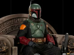 Star Wars: The Mandalorian - Boba Fett on Throne Deluxe 1/10th Scale Statue