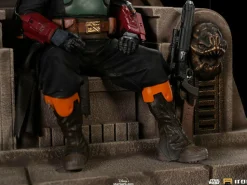 Star Wars: The Mandalorian - Boba Fett on Throne Deluxe 1/10th Scale Statue