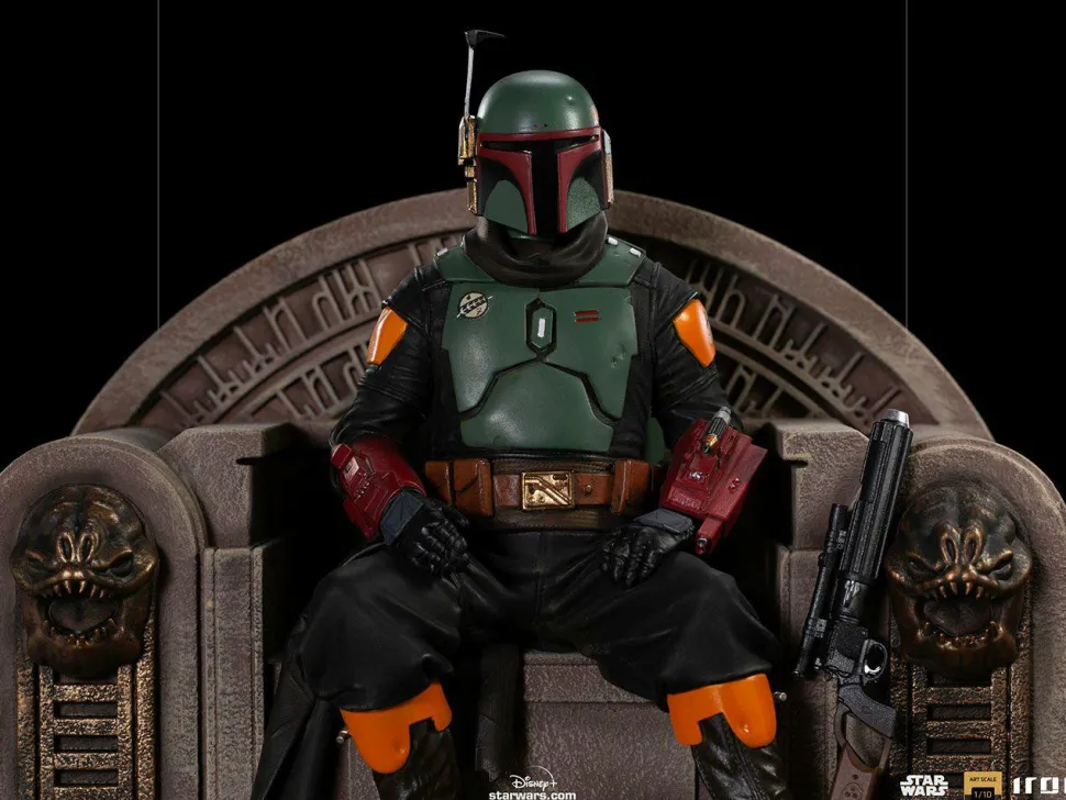 Star Wars: The Mandalorian - Boba Fett on Throne Deluxe 1/10th Scale Statue