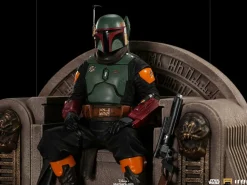 Star Wars: The Mandalorian - Boba Fett on Throne Deluxe 1/10th Scale Statue