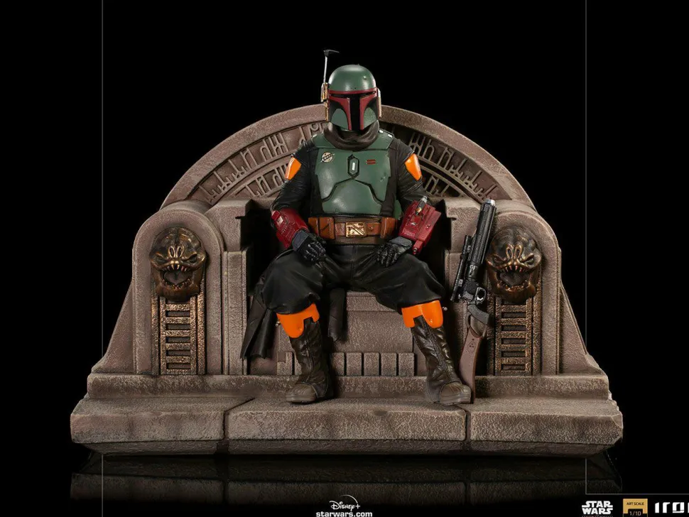 Star Wars: The Mandalorian - Boba Fett on Throne Deluxe 1/10th Scale Statue