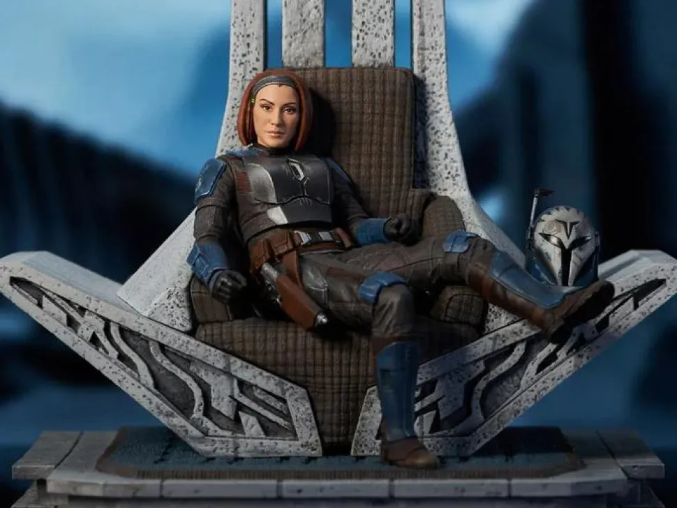 Star Wars: The Mandalorian - Bo-Katan on Throne Premier Collection 1/7th Scale Statue