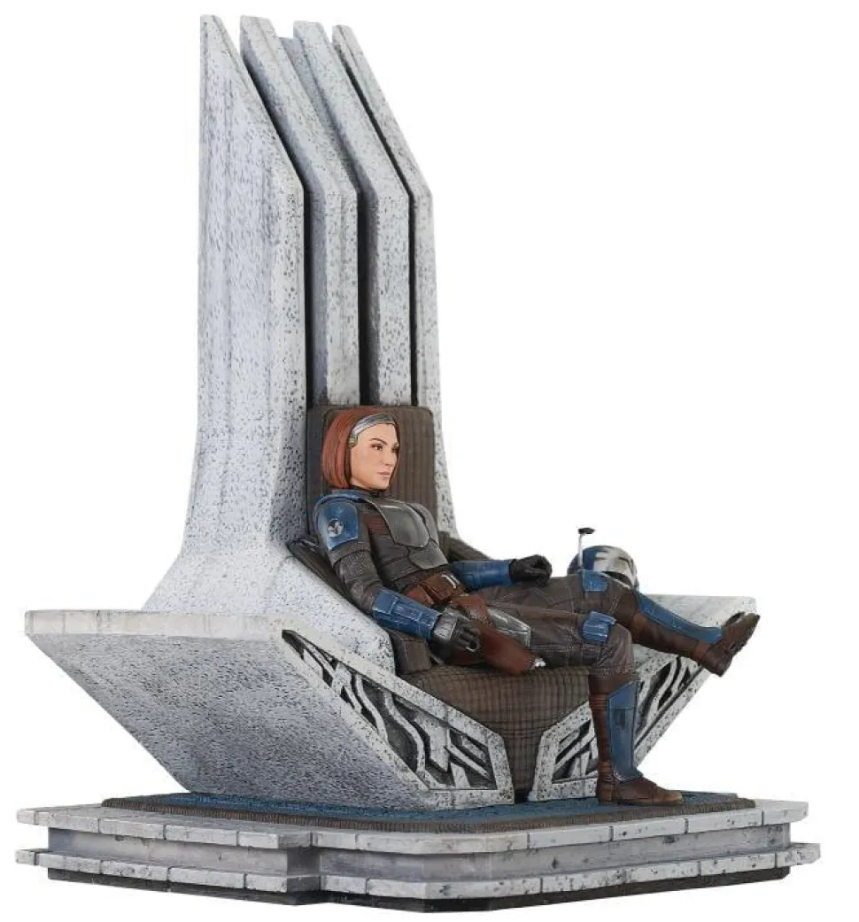 Star Wars: The Mandalorian - Bo-Katan on Throne Premier Collection 1/7th Scale Statue