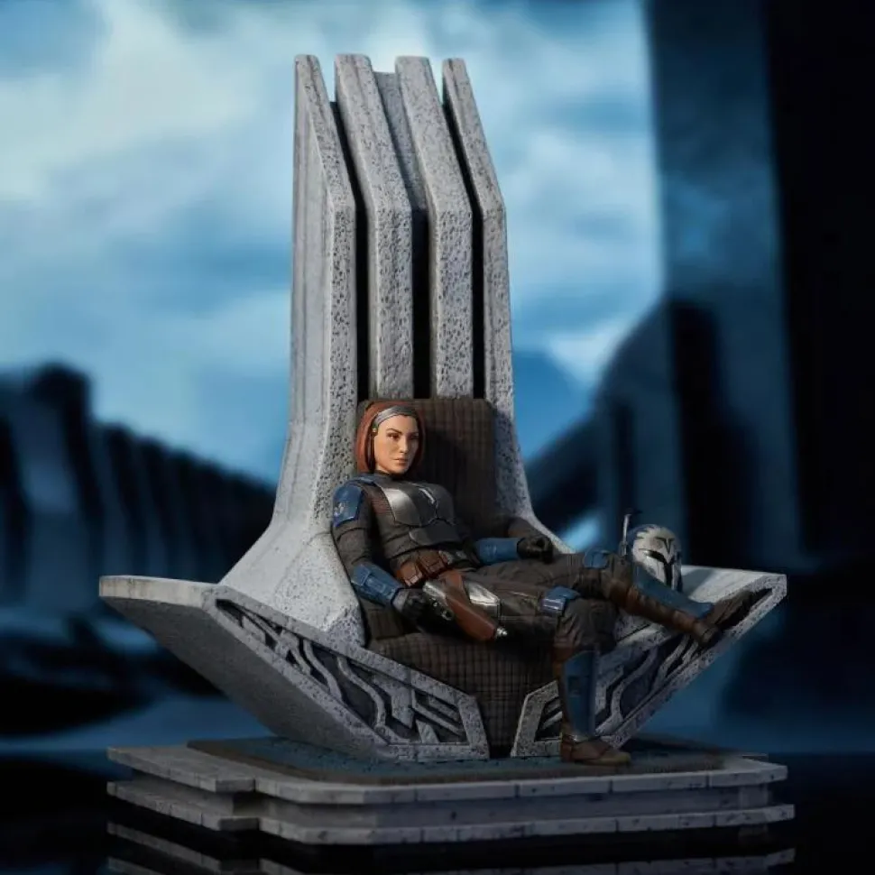 Star Wars: The Mandalorian - Bo-Katan on Throne Premier Collection 1/7th Scale Statue