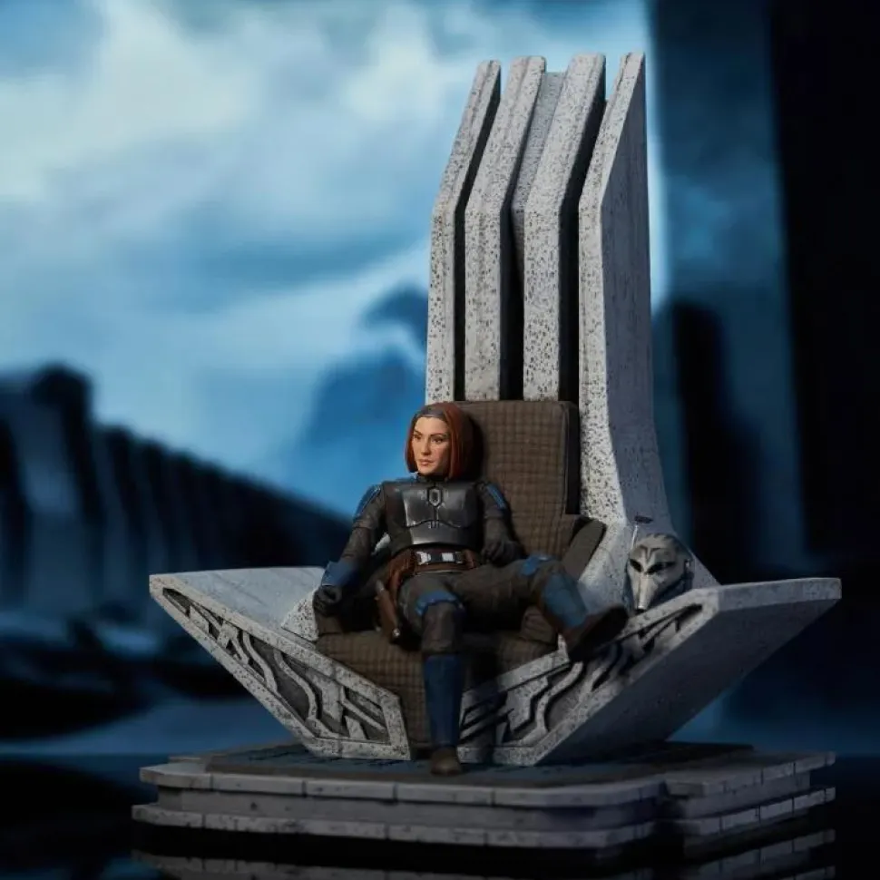Star Wars: The Mandalorian - Bo-Katan on Throne Premier Collection 1/7th Scale Statue