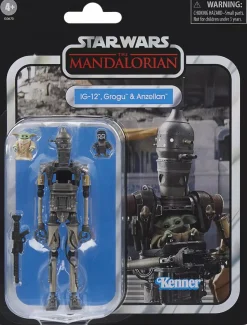 Star Wars: The Mandalorian - IG-12, Grogu & Anzellan Vintage Collection Kenner 3.75" Scale Action Figure