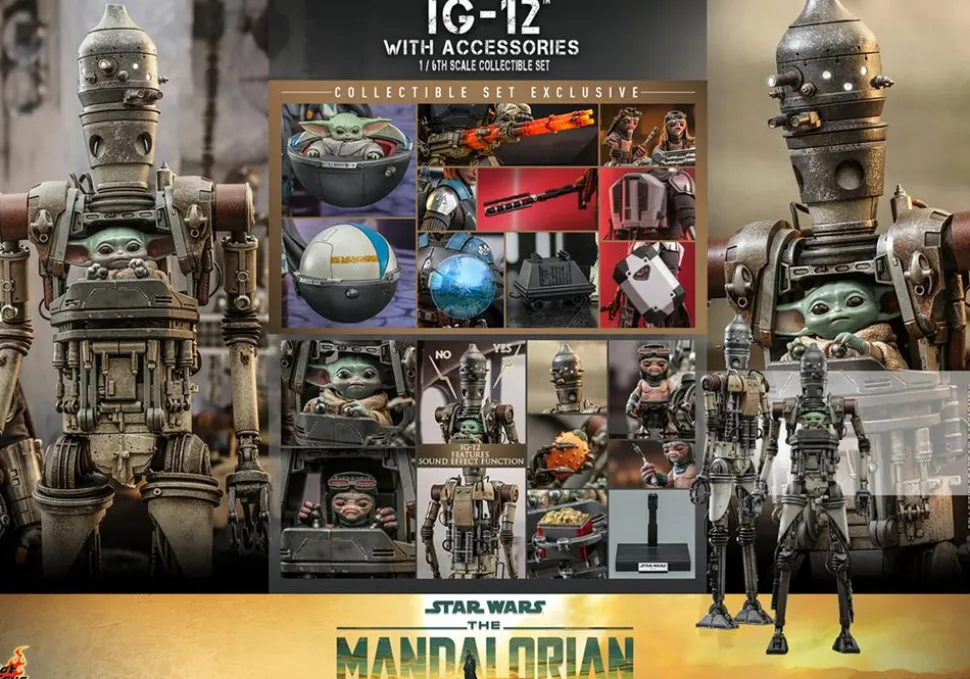 Star Wars: The Mandalorian - IG-12 with Accessories 1/6th Scale Hot Toys Action Figure