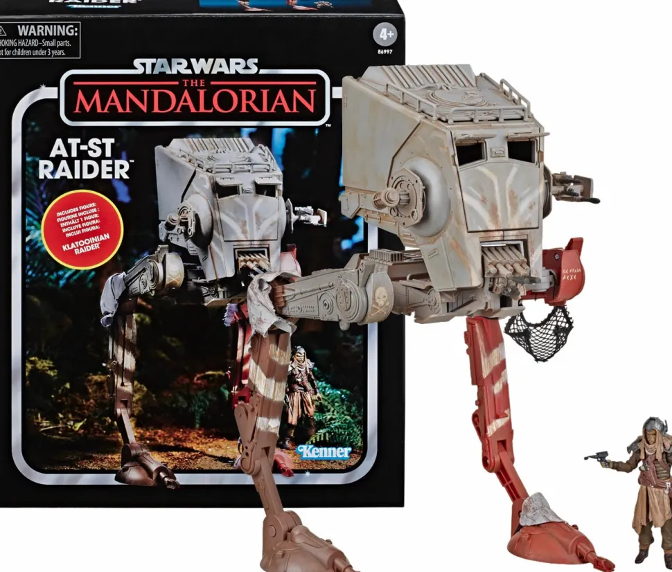 Star Wars: The Mandalorian - AT-ST Raider with Klatooinian Raider Vintage Collection Kenner 3.75" Scale Action Figure Vehicle Playset