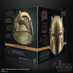 Star Wars: The Mandalorian - The Armorer Premium Electronic Helmet Black Series 1:1 Scale Life-Size Prop Replica