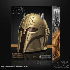 Star Wars: The Mandalorian - The Armorer Premium Electronic Helmet Black Series 1:1 Scale Life-Size Prop Replica