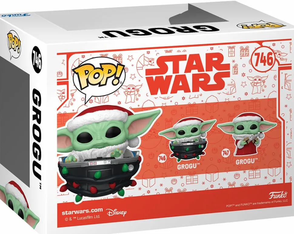 Star Wars: The Mandalorian - Grogu with Santa Hat in Pram (Holiday) Pop! Vinyl Figure