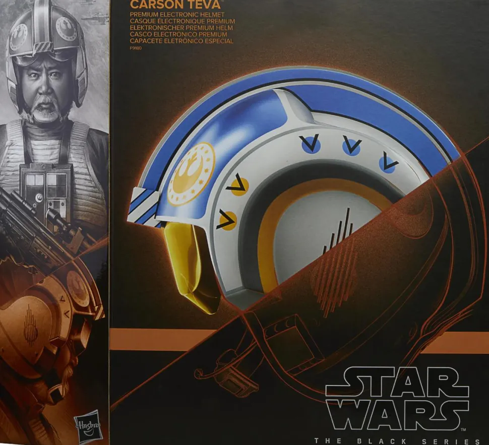 Star Wars: The Mandalorian - Carson Teva Helmet Black Series Premium Electronic 1:1 Scale Life-Size Prop Replica