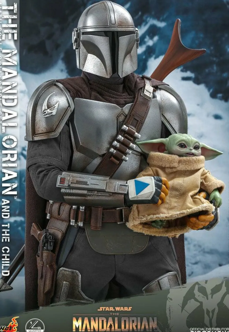 Star Wars: The Mandalorian - The Mandalorian & The Child 1/4 Scale Hot Toys Action Figure 2-Pack (Int Sales Only)