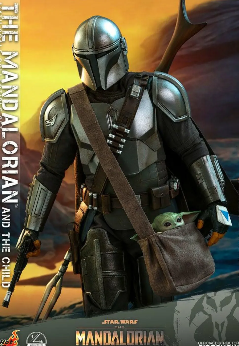 Star Wars: The Mandalorian - The Mandalorian & The Child 1/4 Scale Hot Toys Action Figure 2-Pack (Int Sales Only)