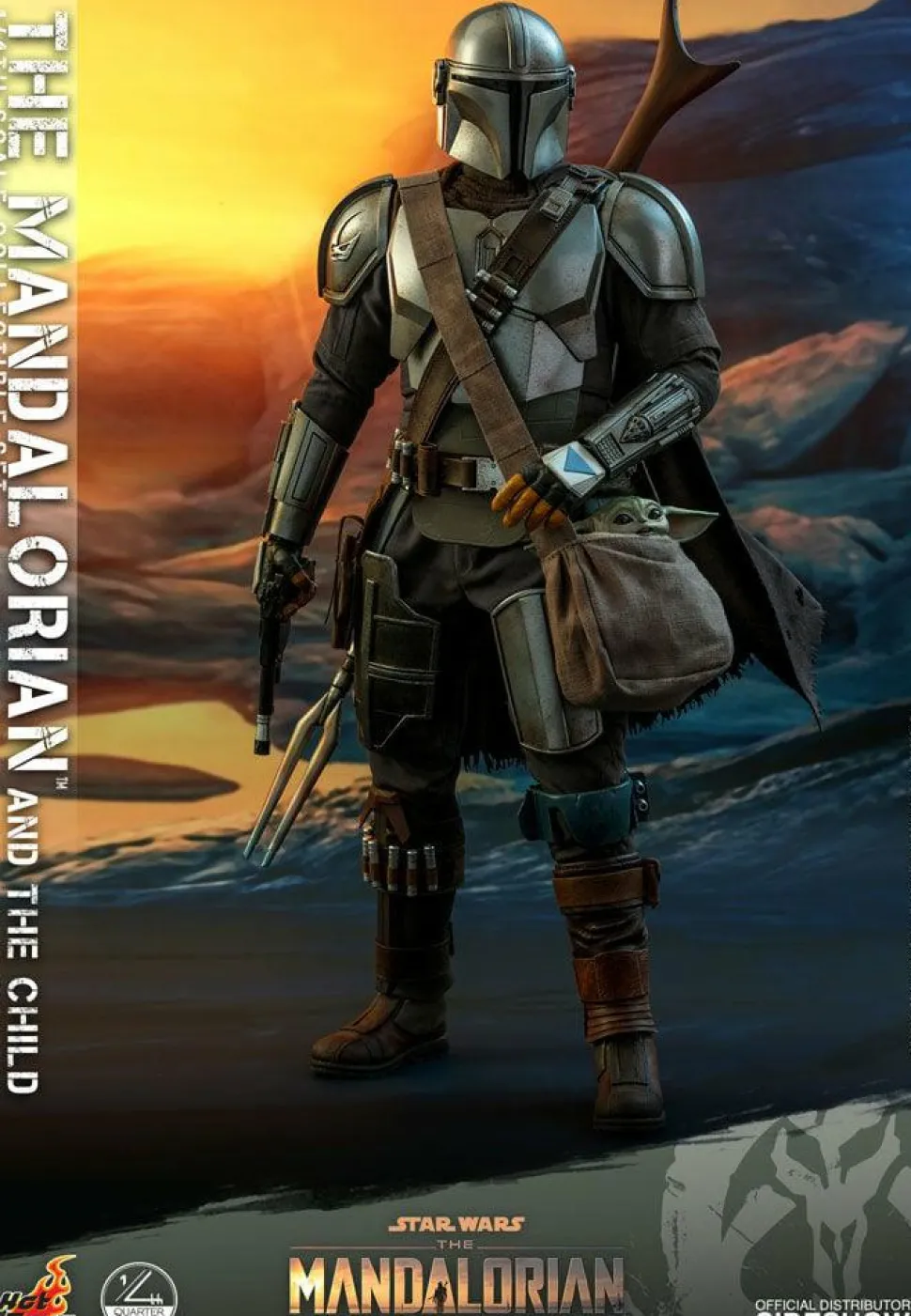 Star Wars: The Mandalorian - The Mandalorian & The Child 1/4 Scale Hot Toys Action Figure 2-Pack (Int Sales Only)