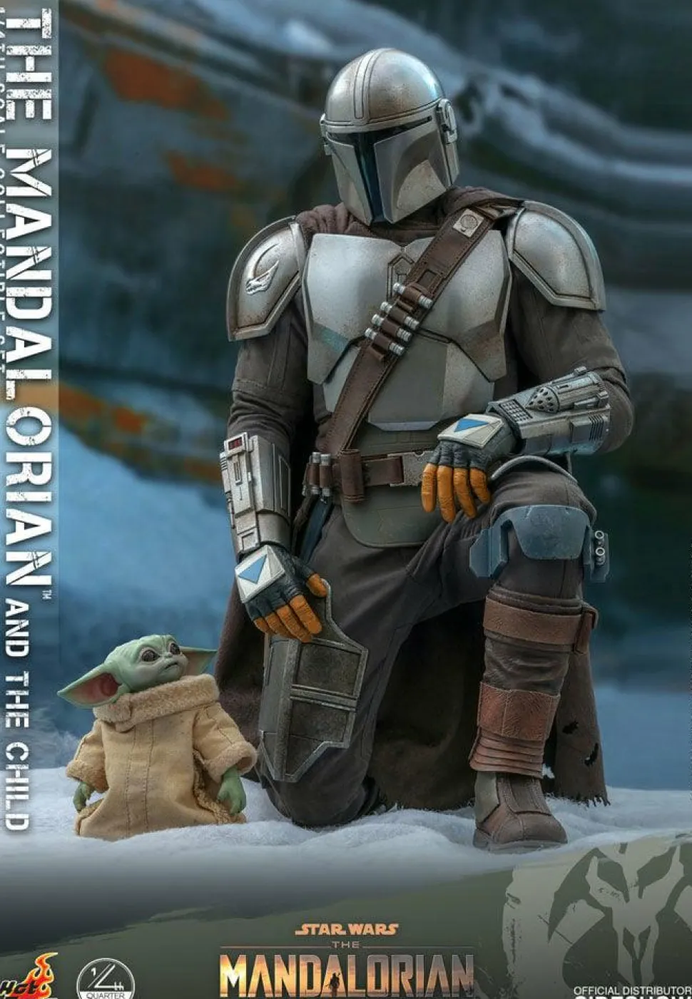 Star Wars: The Mandalorian - The Mandalorian & The Child 1/4 Scale Hot Toys Action Figure 2-Pack (Int Sales Only)