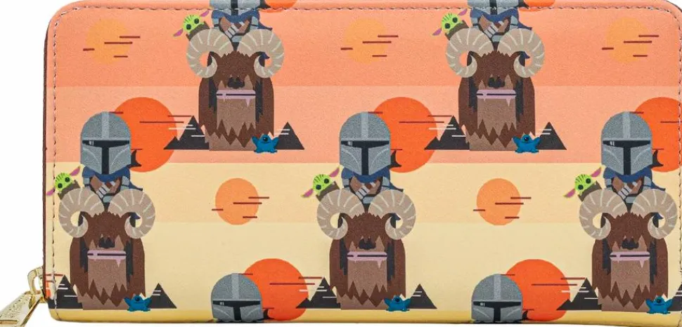 Star Wars: The Mandalorian - Bantha Ride 8” Faux Leather Zip-Around Wallet