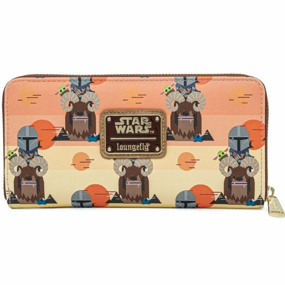 Star Wars: The Mandalorian - Bantha Ride 8” Faux Leather Zip-Around Wallet