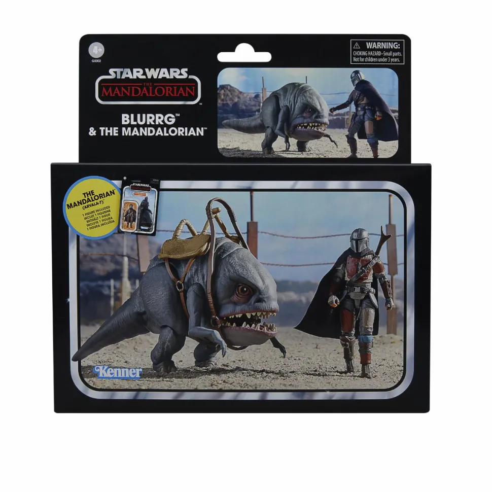 Star Wars: The Mandalorian - Blurrg & The Mandalorian (Arvala-7) Vintage Collection Kenner 3.75" Scale Action Figure 2-Pack