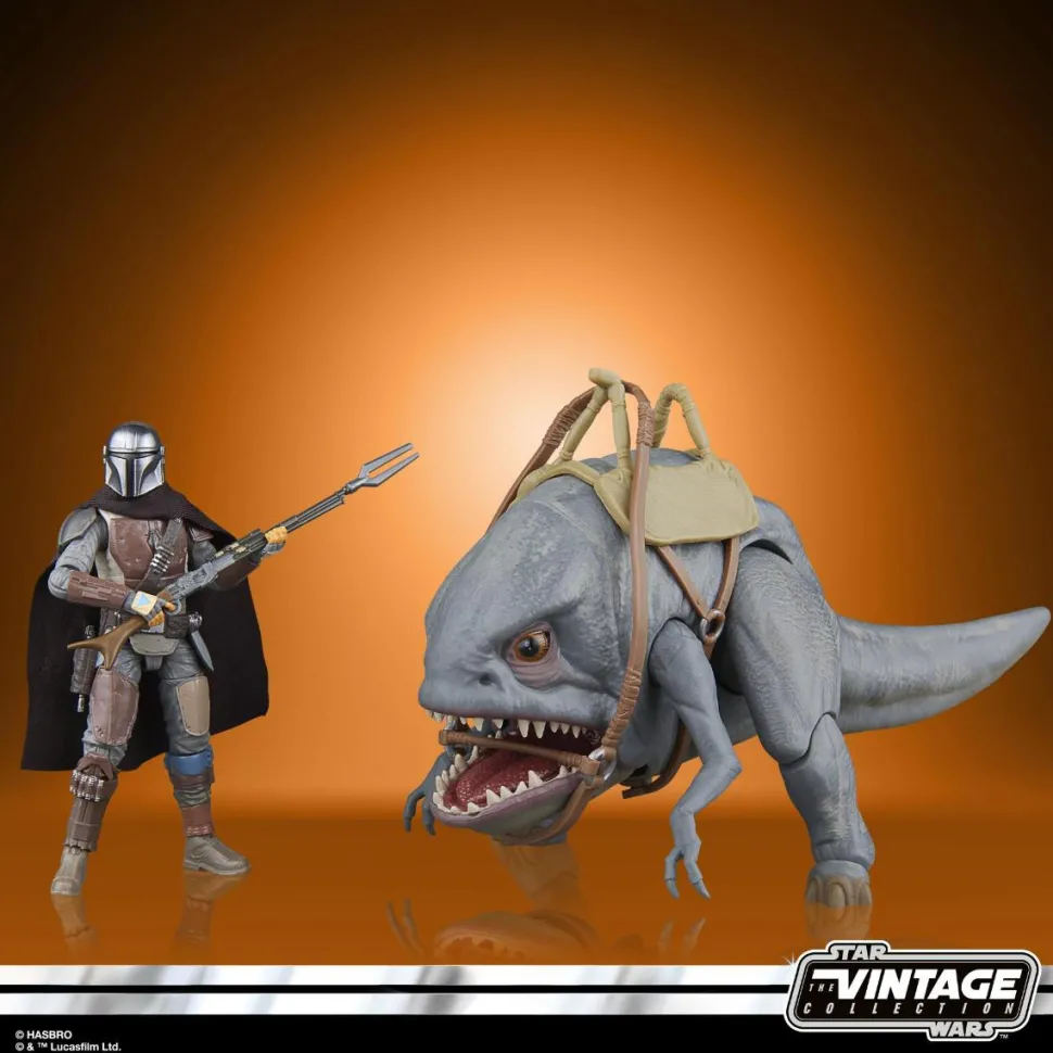 Star Wars: The Mandalorian - Blurrg & The Mandalorian (Arvala-7) Vintage Collection Kenner 3.75" Scale Action Figure 2-Pack