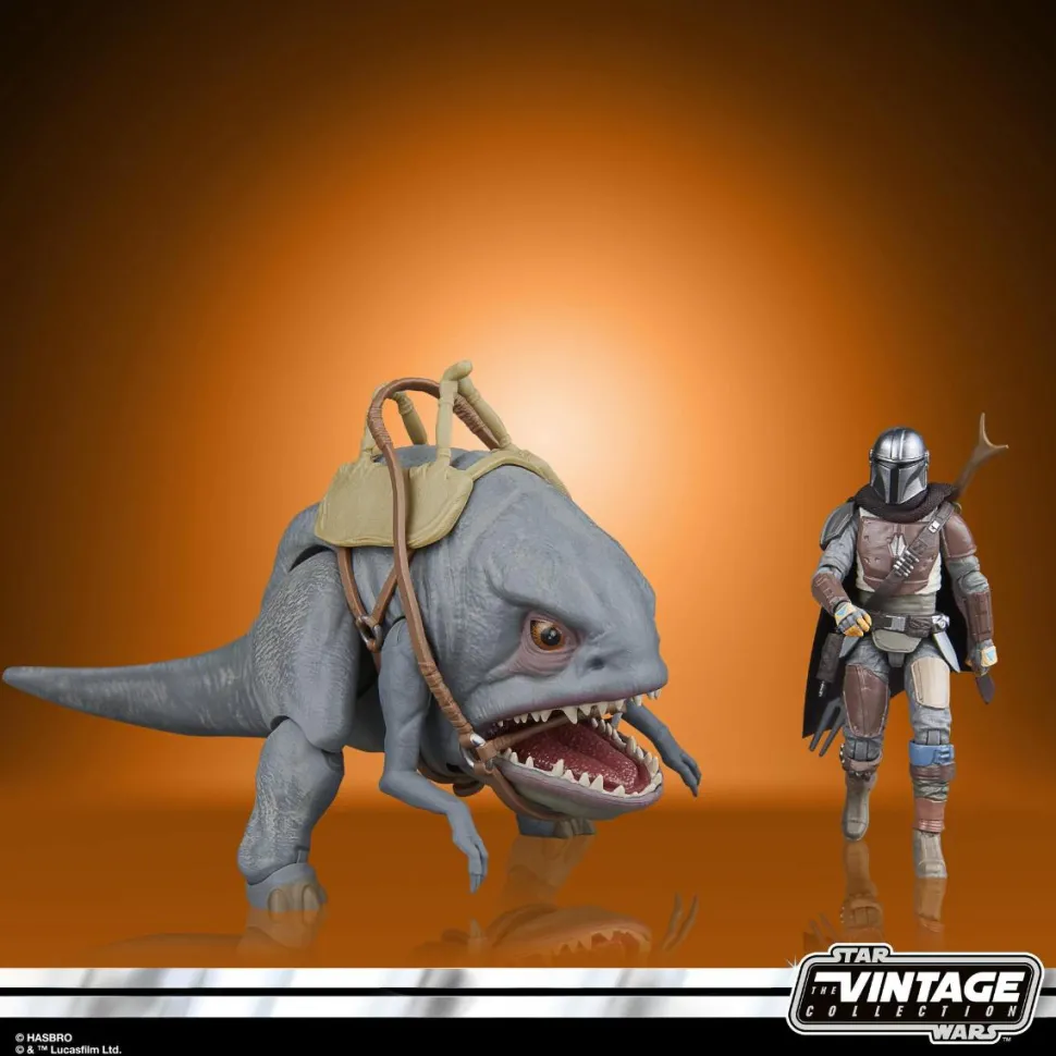 Star Wars: The Mandalorian - Blurrg & The Mandalorian (Arvala-7) Vintage Collection Kenner 3.75" Scale Action Figure 2-Pack