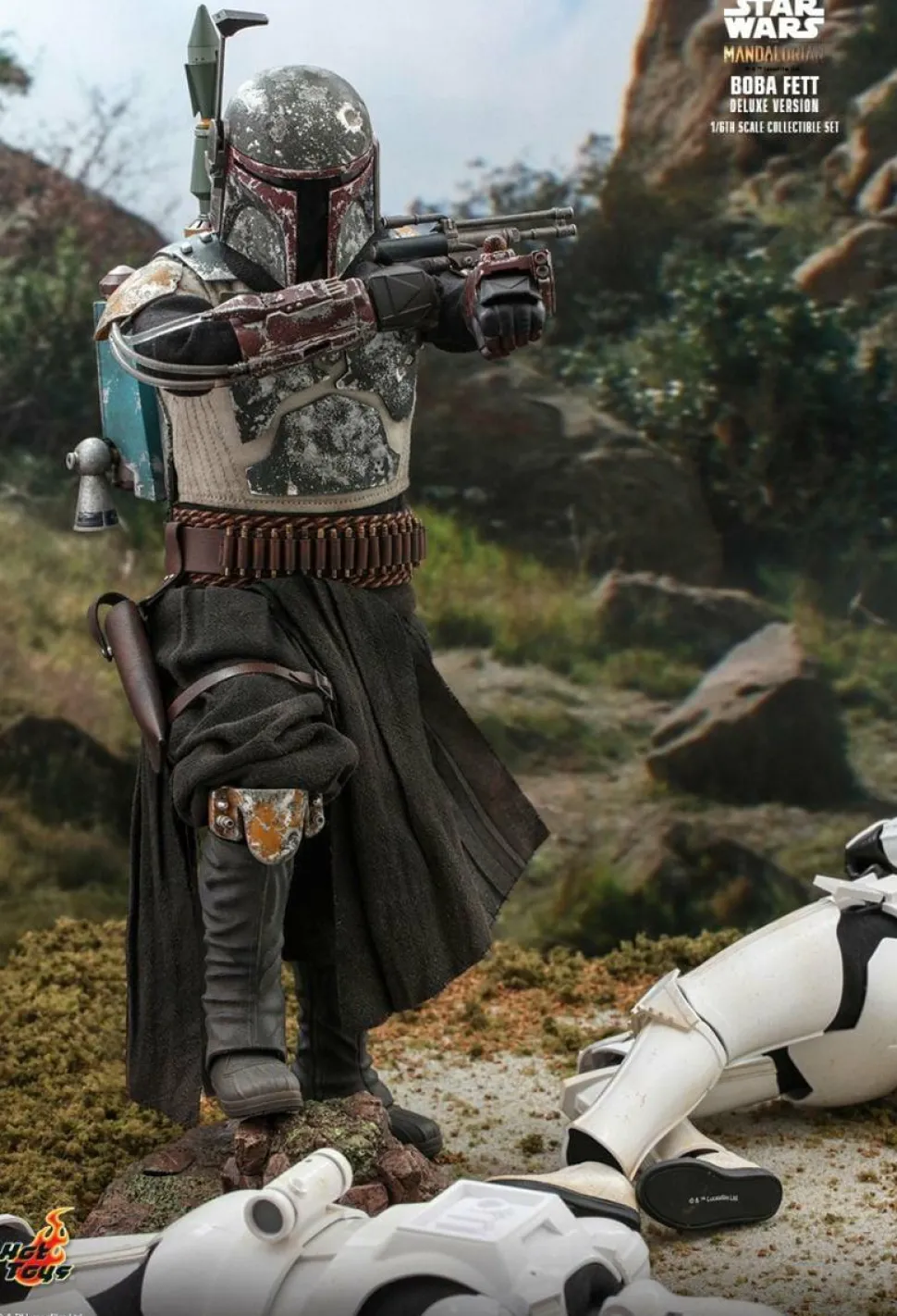 Star Wars: The Mandalorian - Boba Fett Deluxe 1/6th Scale Hot Toys Action Figure 2-Pack