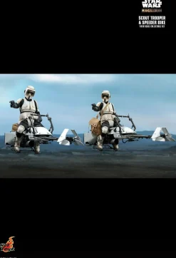 Star Wars: The Mandalorian - Scout Trooper with Speeder Bike 1/6th Scale Hot Toys Action Figure Set