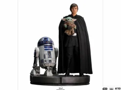 Star Wars: The Mandalorian - Luke Skywalker, R2-D2 & Grogu 1/4 Scale Legacy Statue