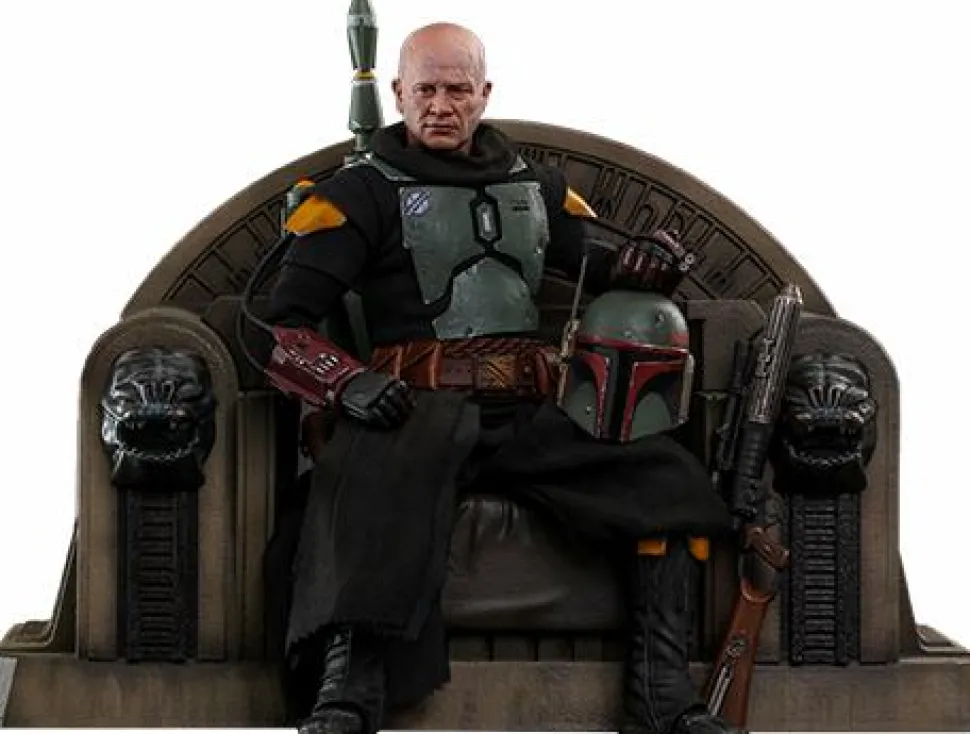 Star Wars: The Mandalorian - Boba Fett with Throne Deluxe 1/6th Scale Hot Toys Action Figure