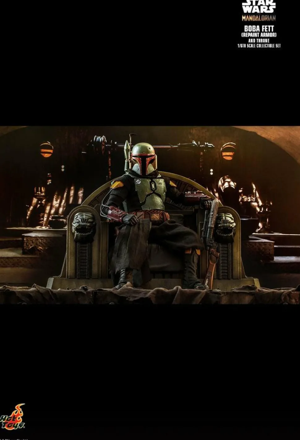 Star Wars: The Mandalorian - Boba Fett with Throne Deluxe 1/6th Scale Hot Toys Action Figure