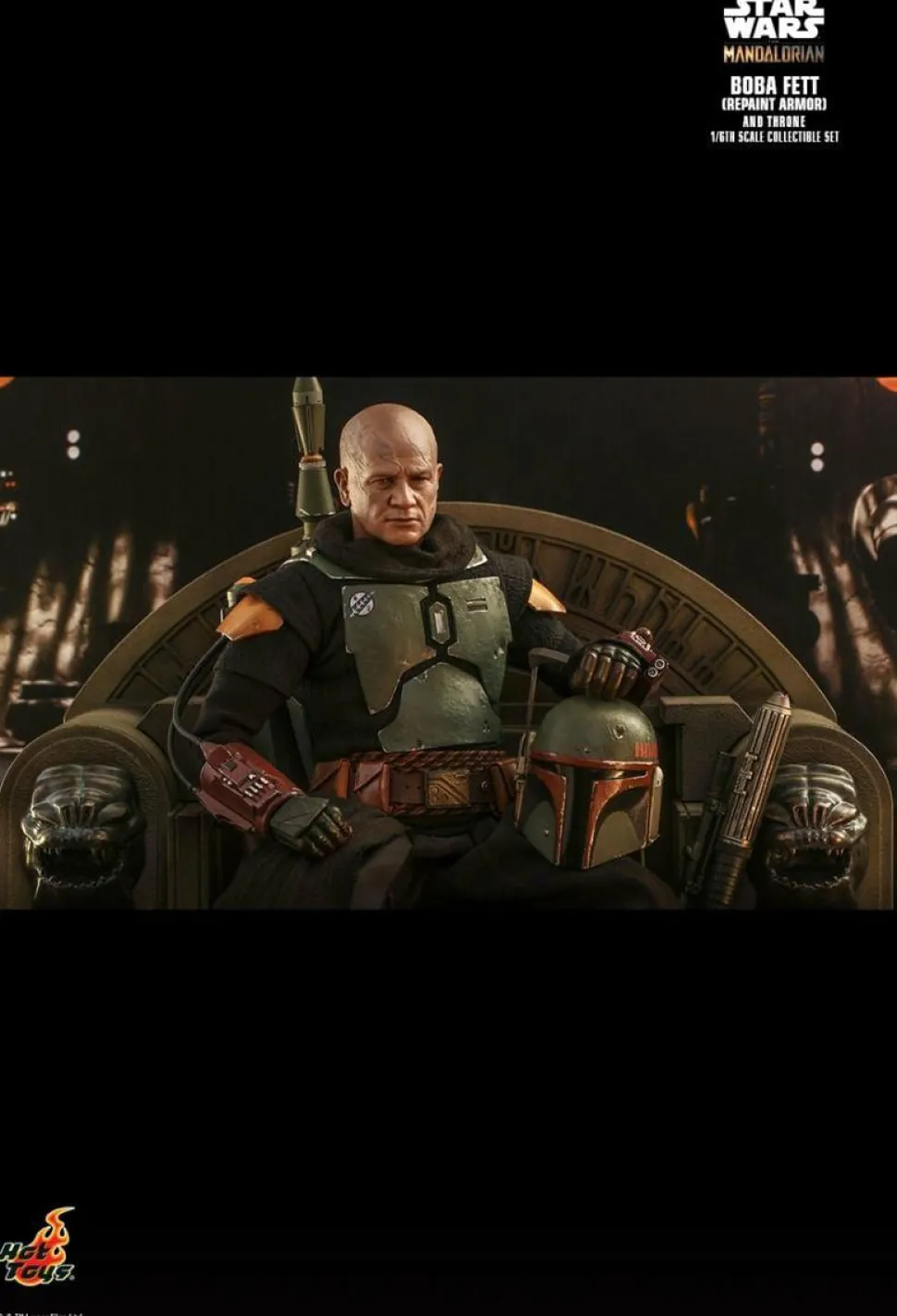 Star Wars: The Mandalorian - Boba Fett with Throne Deluxe 1/6th Scale Hot Toys Action Figure
