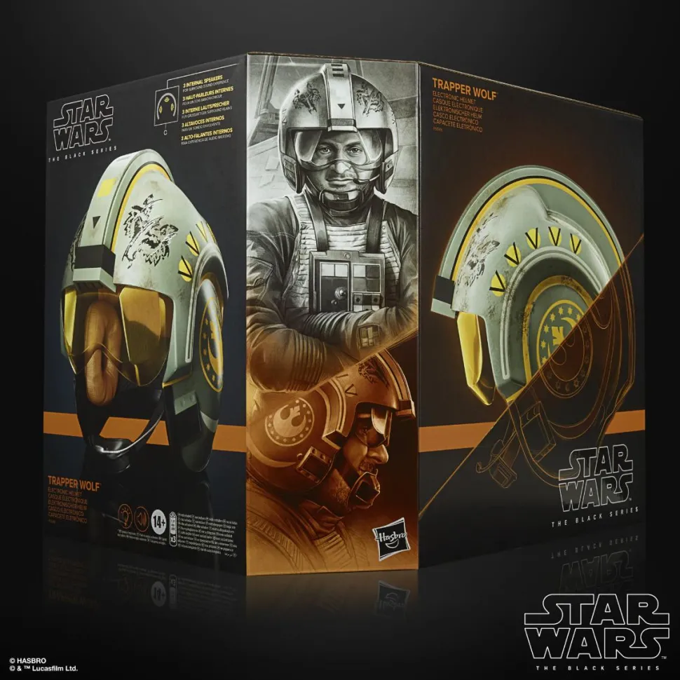 Star Wars: The Mandalorian - Trapper Wolf Helmet Black Series 1:1 Scale Life-Size Prop Replica