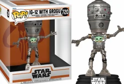 Star Wars: The Mandalorian - IG-12 with Grogu Deluxe Pop! Vinyl Figure