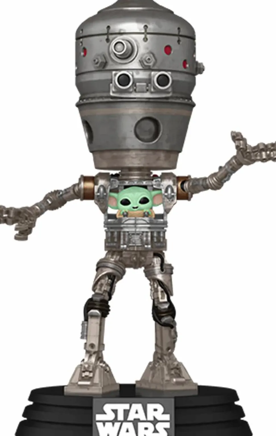 Star Wars: The Mandalorian - IG-12 with Grogu Deluxe Pop! Vinyl Figure