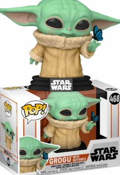 Star Wars: The Mandalorian - Grogu (The Child) with Butterfly Pop! Vinyl Figure