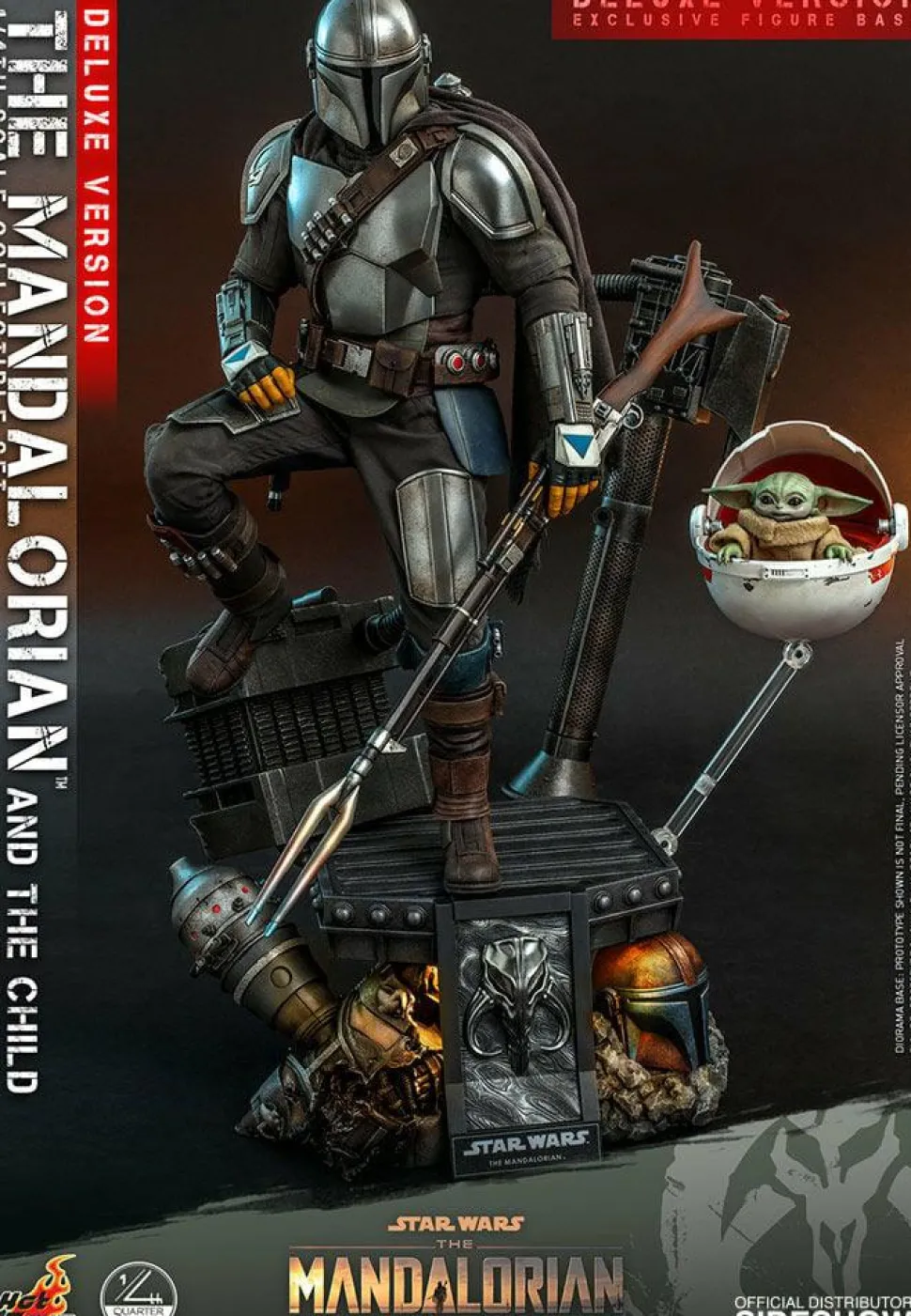 Star Wars: The Mandalorian - The Mandalorian & The Child Deluxe 1/4 Scale Hot Toys Action Figure 2-Pack (Int Sales Only)