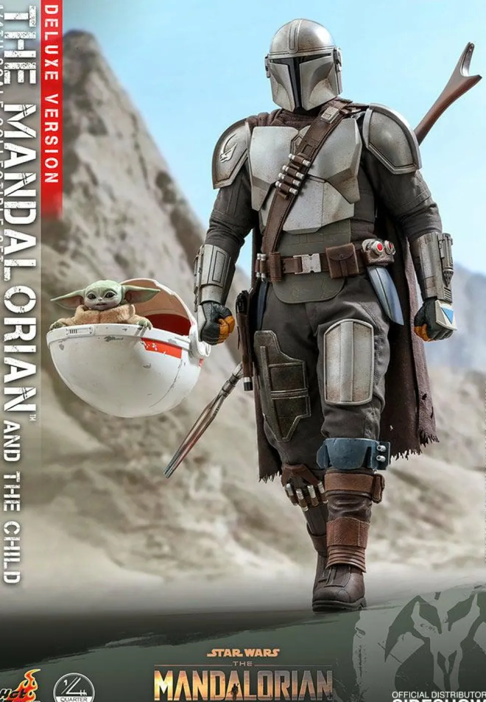 Star Wars: The Mandalorian - The Mandalorian & The Child Deluxe 1/4 Scale Hot Toys Action Figure 2-Pack (Int Sales Only)