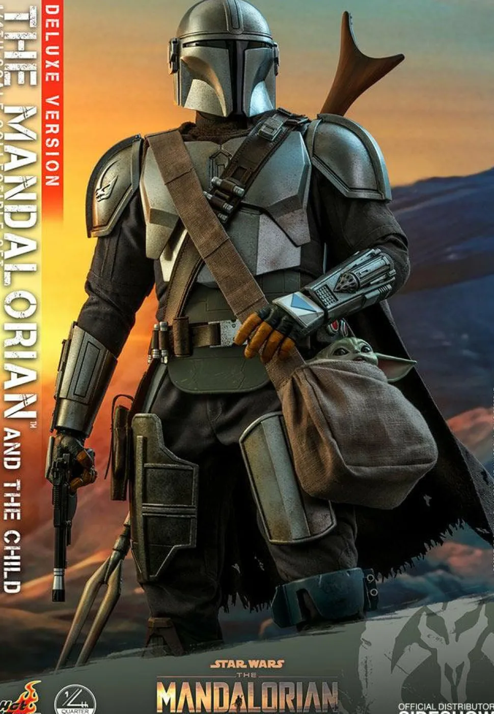 Star Wars: The Mandalorian - The Mandalorian & The Child Deluxe 1/4 Scale Hot Toys Action Figure 2-Pack (Int Sales Only)