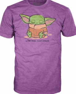 Star Wars: The Mandalorian - The Child (Baby Yoda) Work Hard, Sleep Harder SuperCute T-Shirt