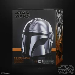 Star Wars: The Mandalorian - The Mandalorian Premium Electronic The Black Series 1:1 Scale Life-Size Helmet Replica