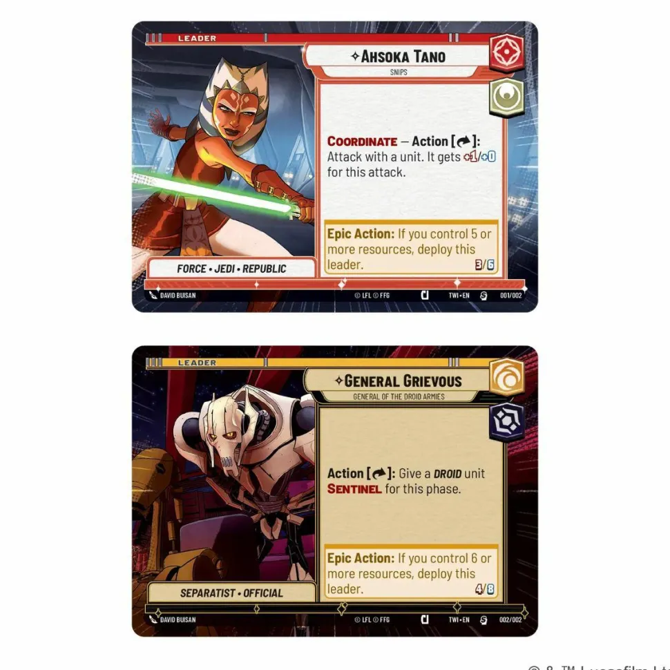 Star Wars Unlimited - Twilight of the Republic Ahsoka Tano & General Grievous Two-Player Starter Deck
